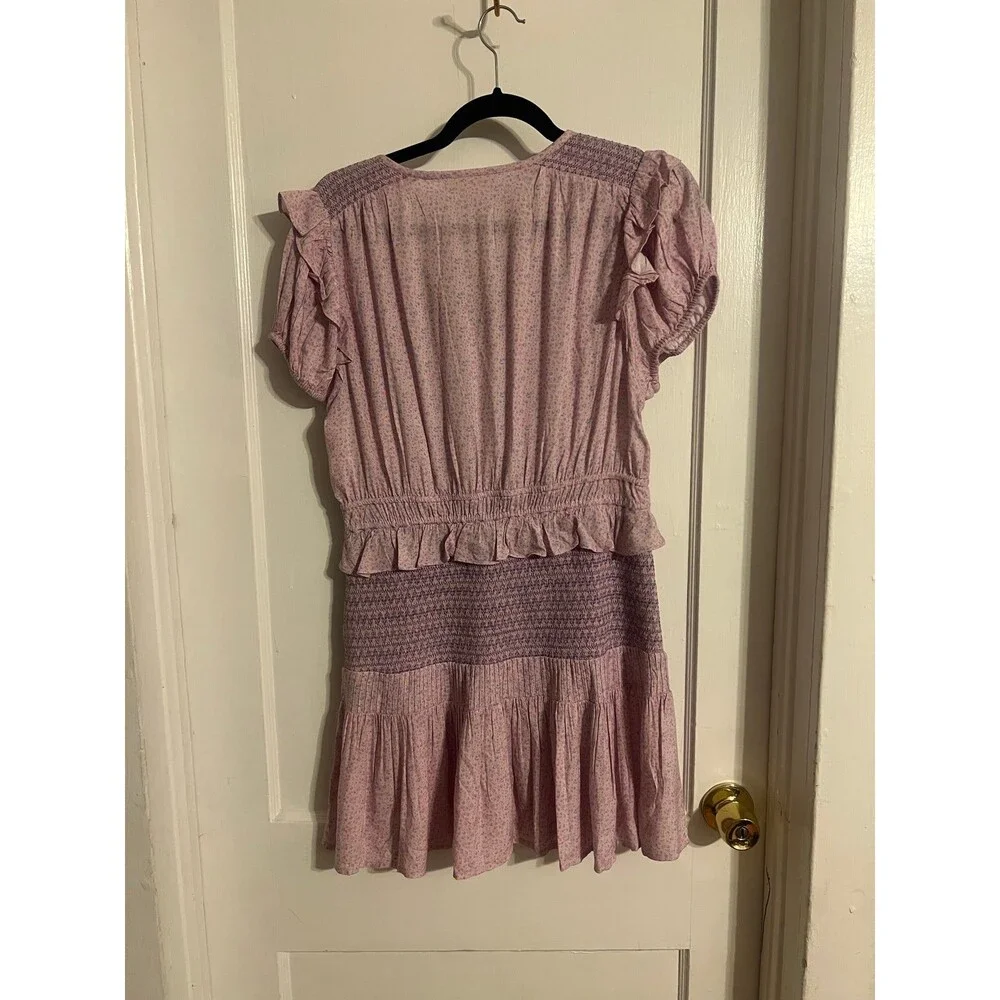 Love Shack Fancy Toto Dress in Purple Paisley Size L - Picture 9 of 10